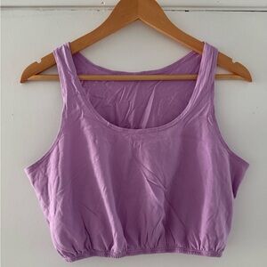 ALO Yoga Lavender Crop Top